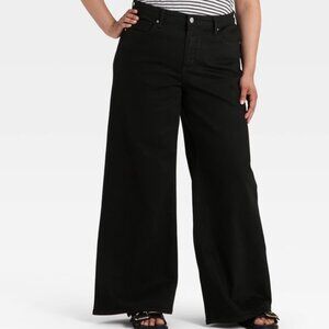 Universal Thread Black High Rise Wide Leg Pants